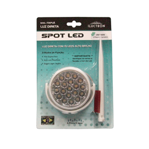 LUMINARIA ESPETO 19 LEDS BRANCO LUZ BC BIVOLT