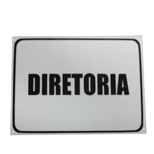 Placa em pvc [ diretoria ]